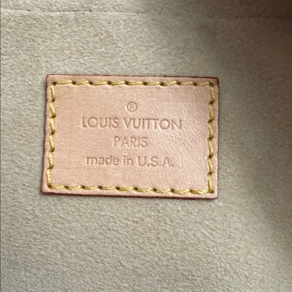 Authentic Louis Vuitton Manhattan PM Brown and Gold Monogram Satchel - Picture 8 of 16